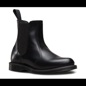Dr.Martens Flora Black Boots Size 6.5